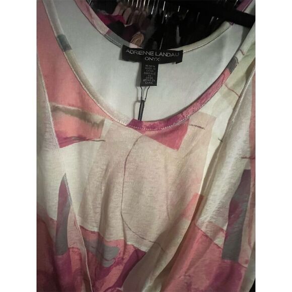 Adrienne Landau Women's Drape Front Dress M Multicolor Abstract Party - Picture 4 of 8